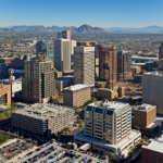 Downtown Phoenix aerial view looking Northeast (photo courtesy of Wikepedia)