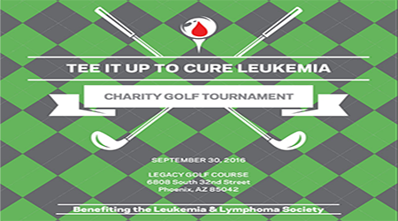 golf charity phoenix sept leukemia tourney tees battle help off ariz tournament cure sixth tee annual friday